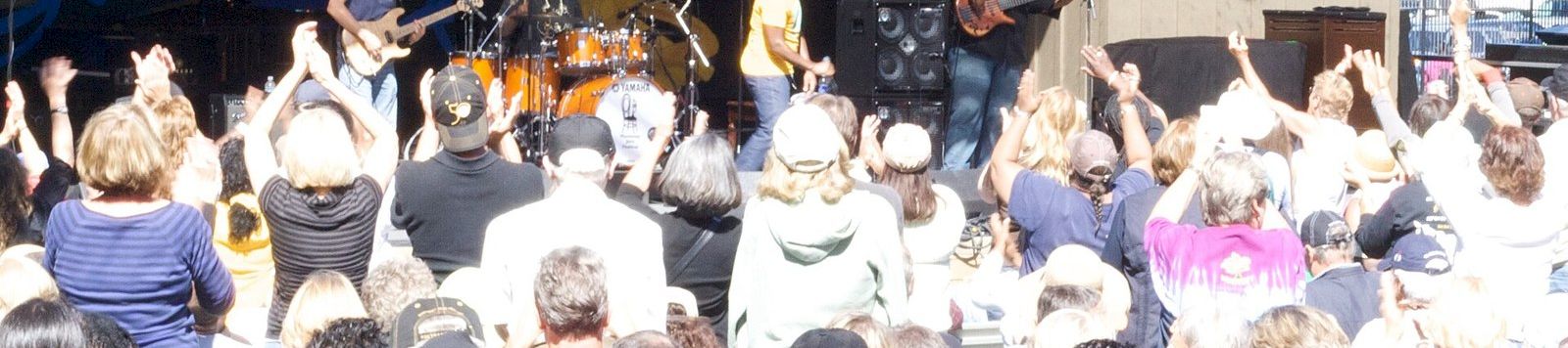 A musician performing at the 2008 Monterey Jazz Festival